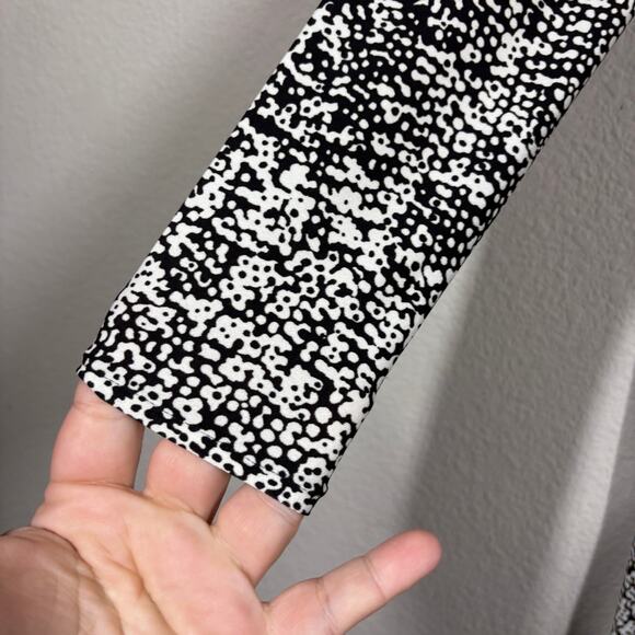 Tibi Womens Size 4 Polka Dot Midi Shift Dress Ombre V-Neck Hourglass Long Sleeve - Picture 4 of 9